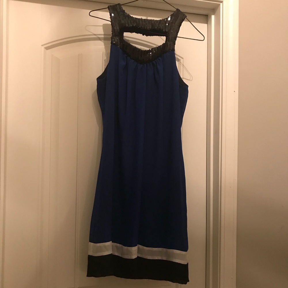 Johnny Martin color block formal dress